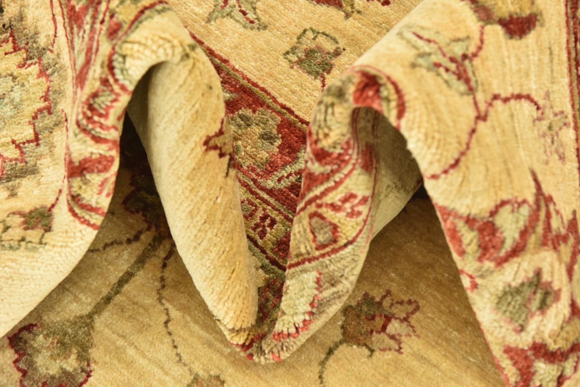7' 2 x 10' 2 Hand Knotted Peshawar Ziegler Rug