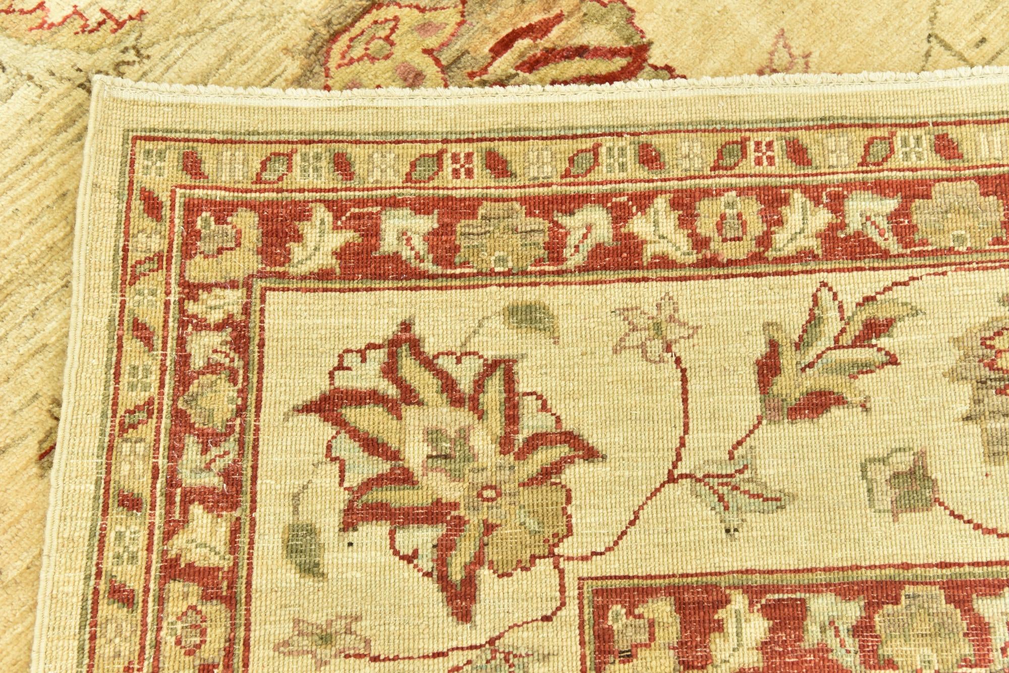 7' 2 x 10' 2 Hand Knotted Peshawar Ziegler Rug