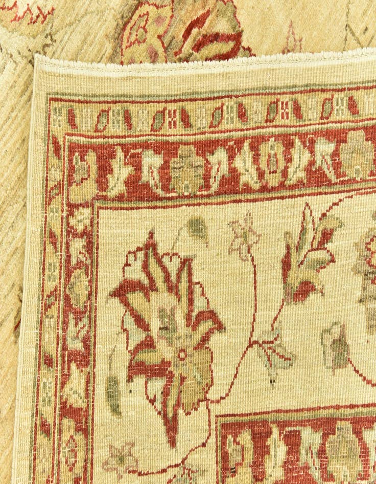 Detail image of 7' 2 x 10' 2  Hand Knotted Peshawar Ziegler Rug