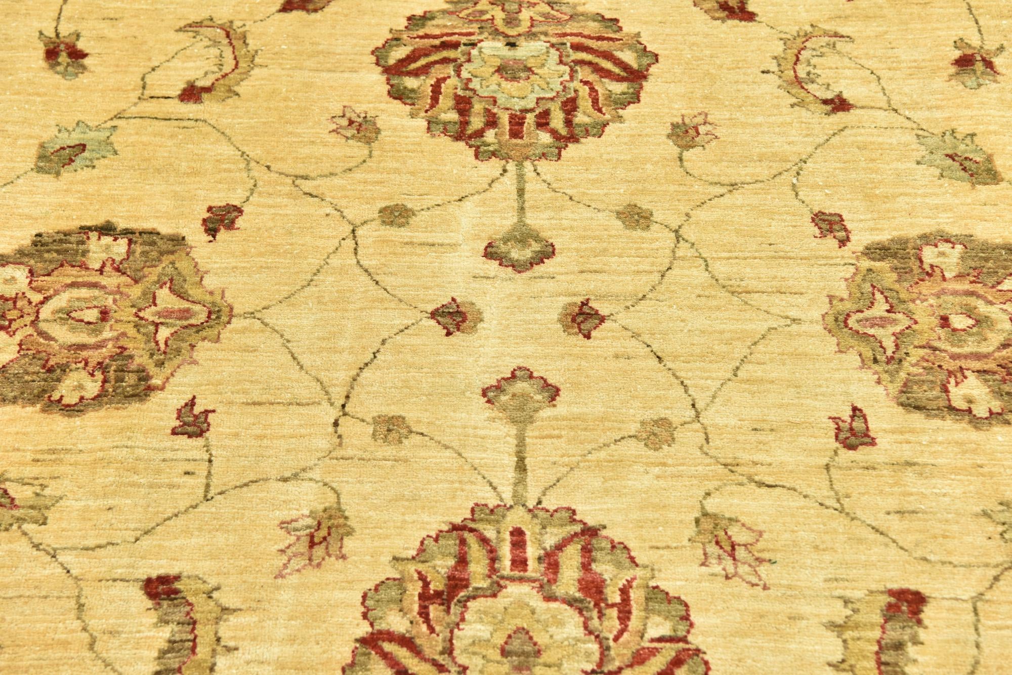 7' 2 x 10' 2 Hand Knotted Peshawar Ziegler Rug