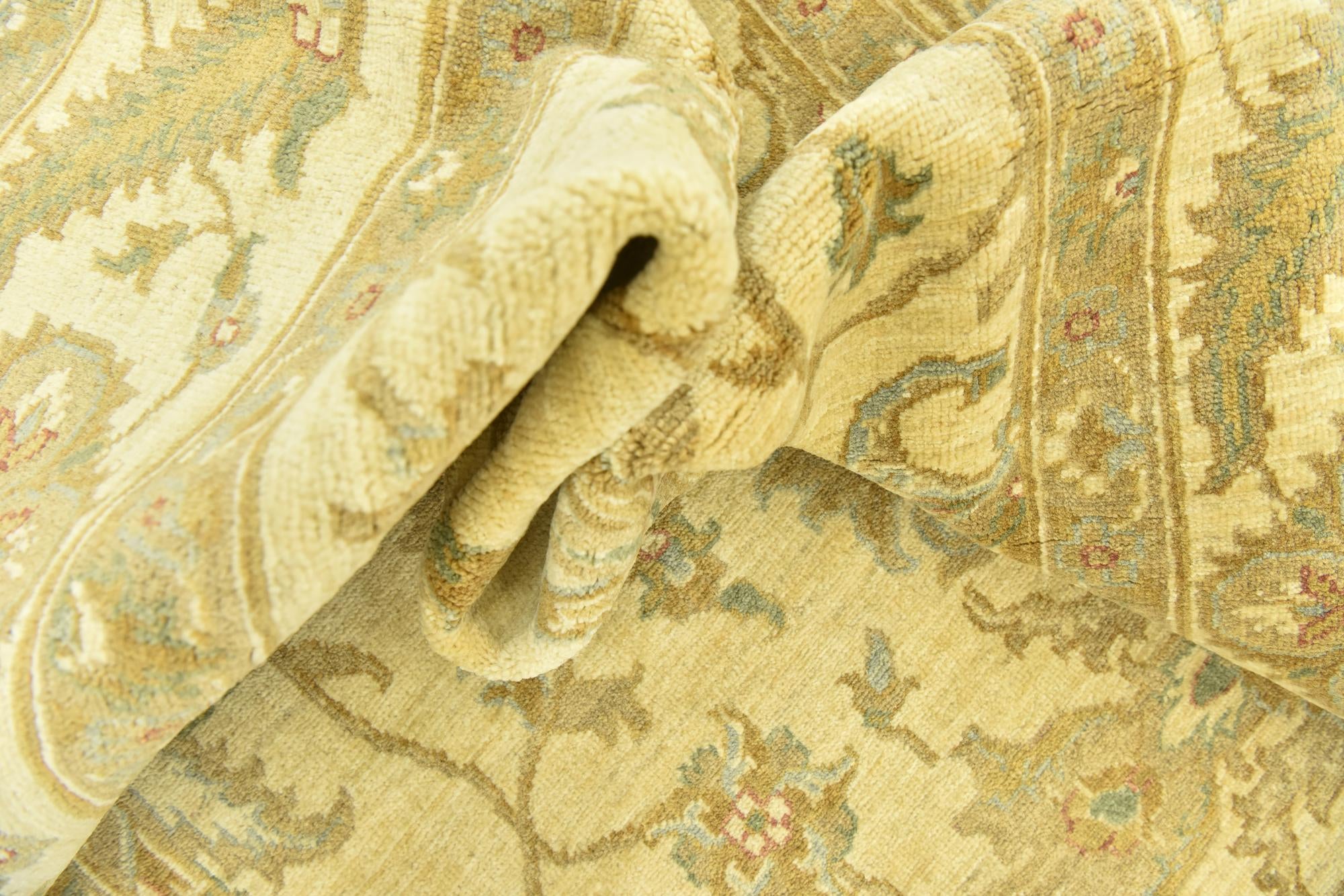 6' 7 x 10' Hand Knotted Peshawar Ziegler Rug