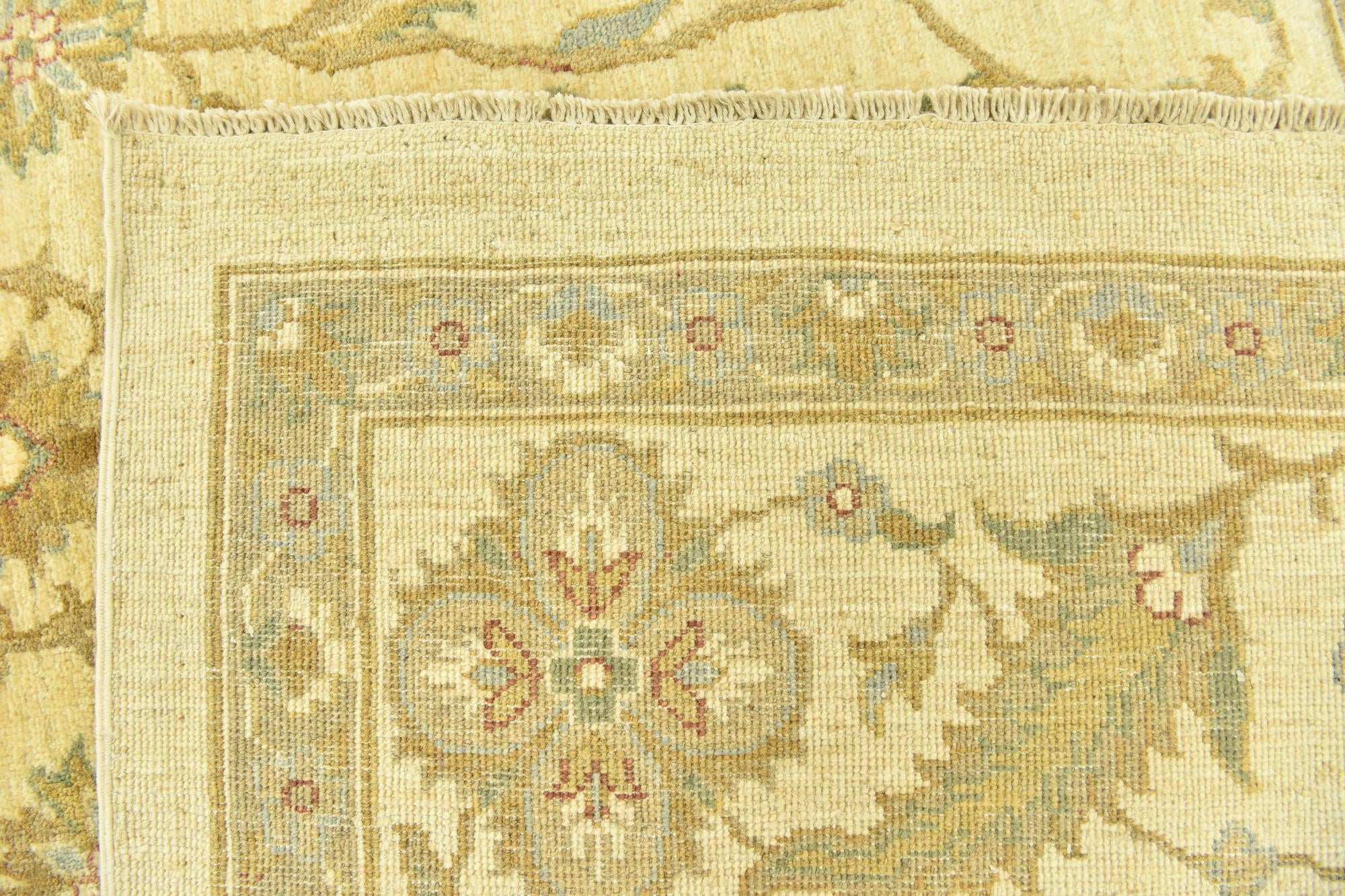 6' 7 x 10' Hand Knotted Peshawar Ziegler Rug