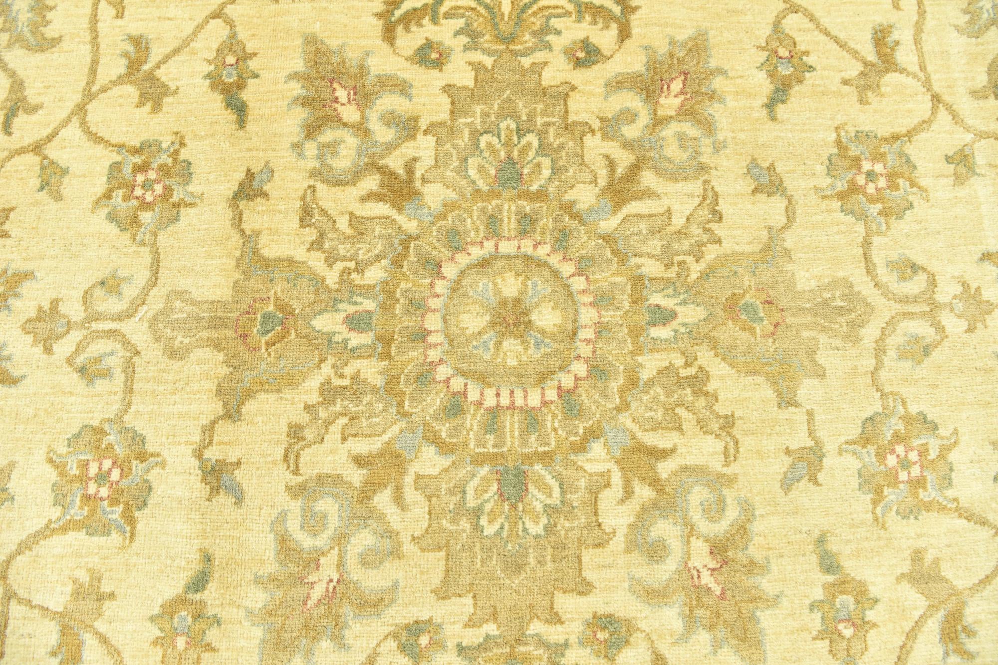 6' 7 x 10' Hand Knotted Peshawar Ziegler Rug