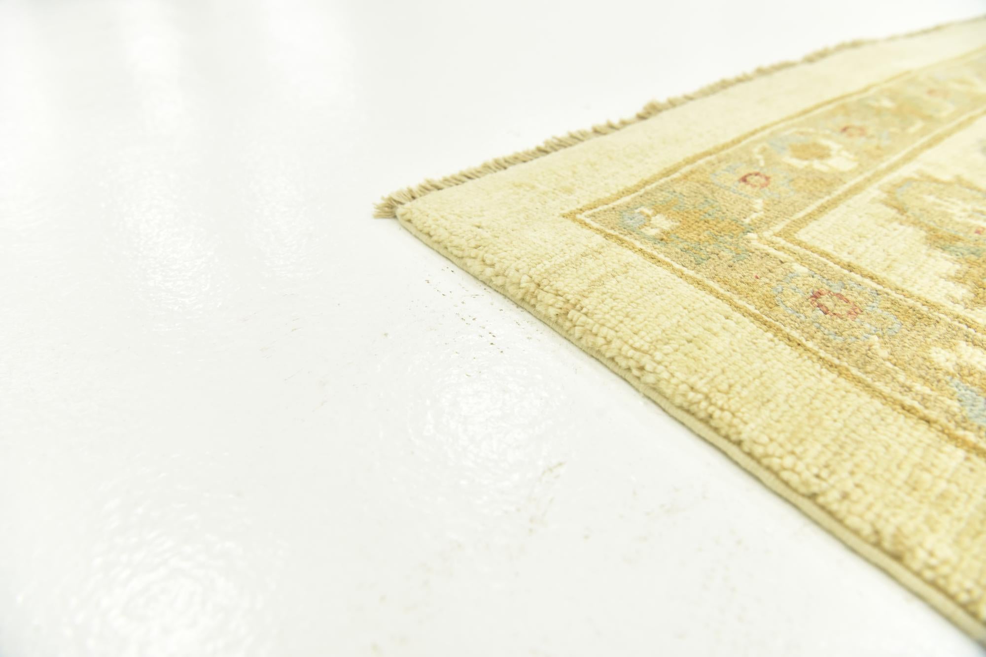 6' 7 x 10' Hand Knotted Peshawar Ziegler Rug