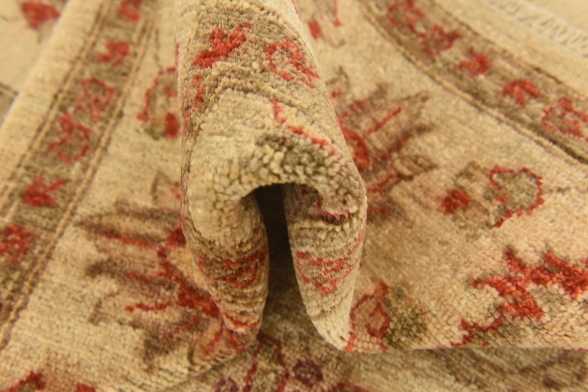 6' x 8' 3 Hand Knotted Peshawar Ziegler Rug