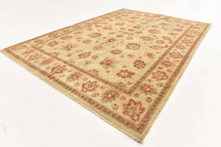 Detail image of 6' x 8' 3 Hand Knotted Peshawar Ziegler Rug