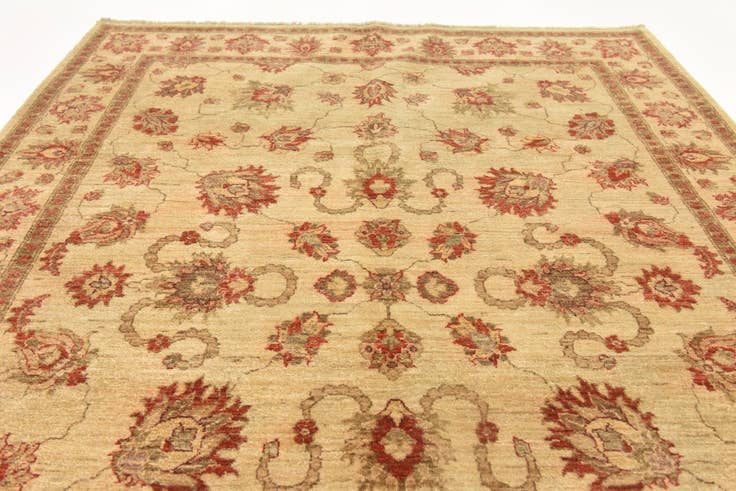 Detail image of 6' x 8' 3 Hand Knotted Peshawar Ziegler Rug