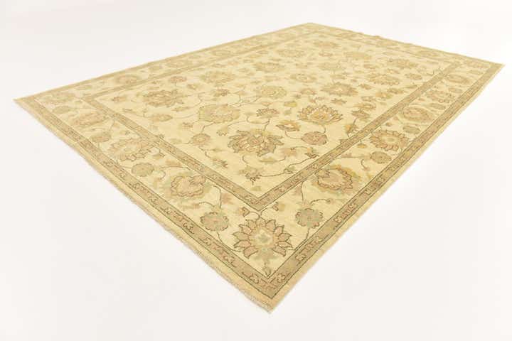 6' 7 x 9' 9 Hand Knotted Peshawar Ziegler Rug