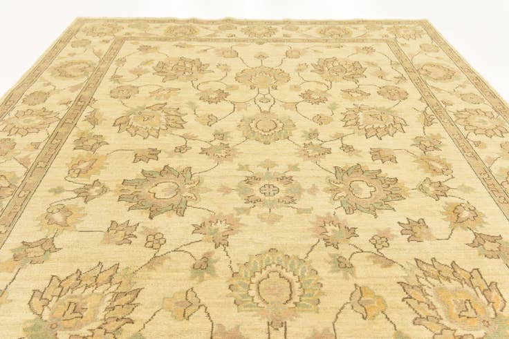 Detail image of 6' 7 x 9' 9 Hand Knotted Peshawar Ziegler Rug