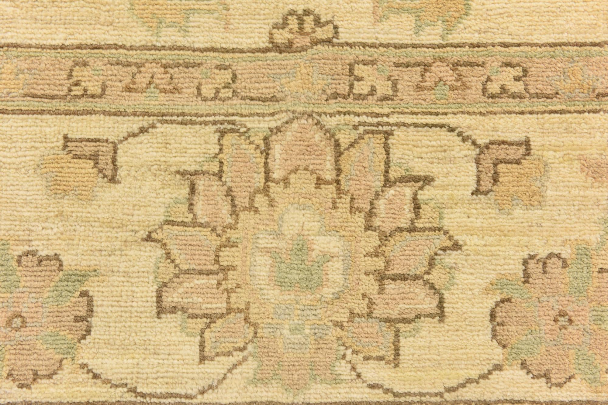 6' 7 x 9' 9 Hand Knotted Peshawar Ziegler Rug