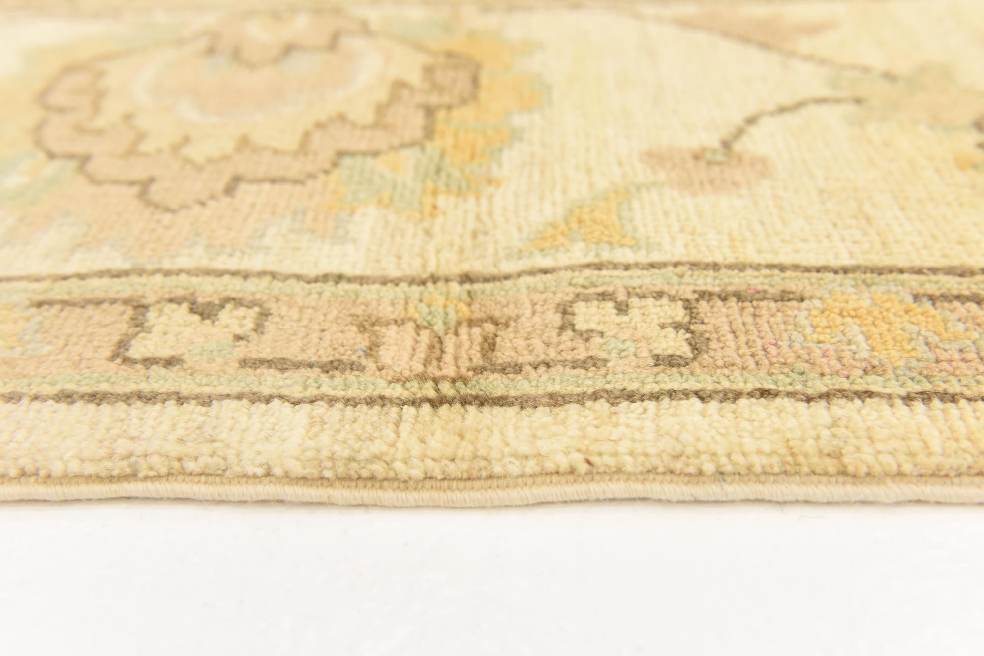 6' 7 x 9' 9 Hand Knotted Peshawar Ziegler Rug