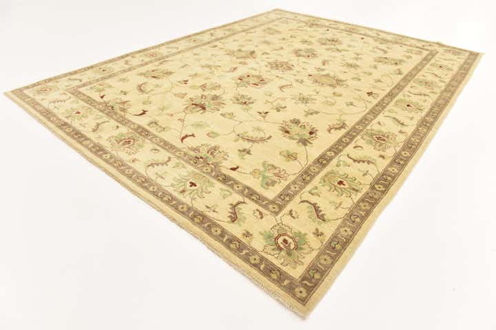 6' 11 x 9' 5 Hand Knotted Peshawar Ziegler Rug