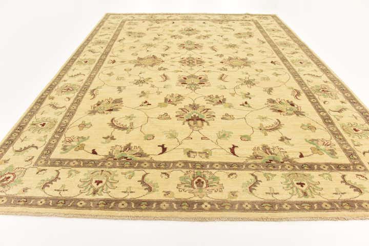 6' 11 x 9' 5 Hand Knotted Peshawar Ziegler Rug