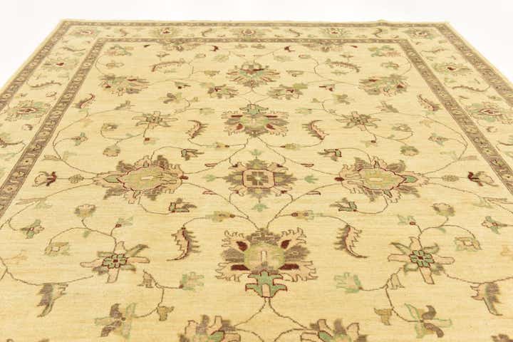 6' 11 x 9' 5 Hand Knotted Peshawar Ziegler Rug