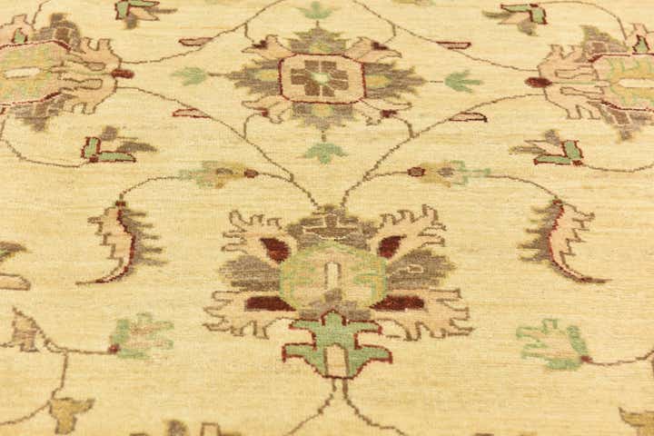 6' 11 x 9' 5 Hand Knotted Peshawar Ziegler Rug