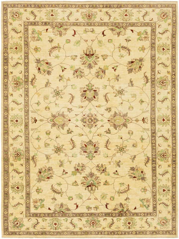6' 11 x 9' 5 Hand Knotted Peshawar Ziegler Rug