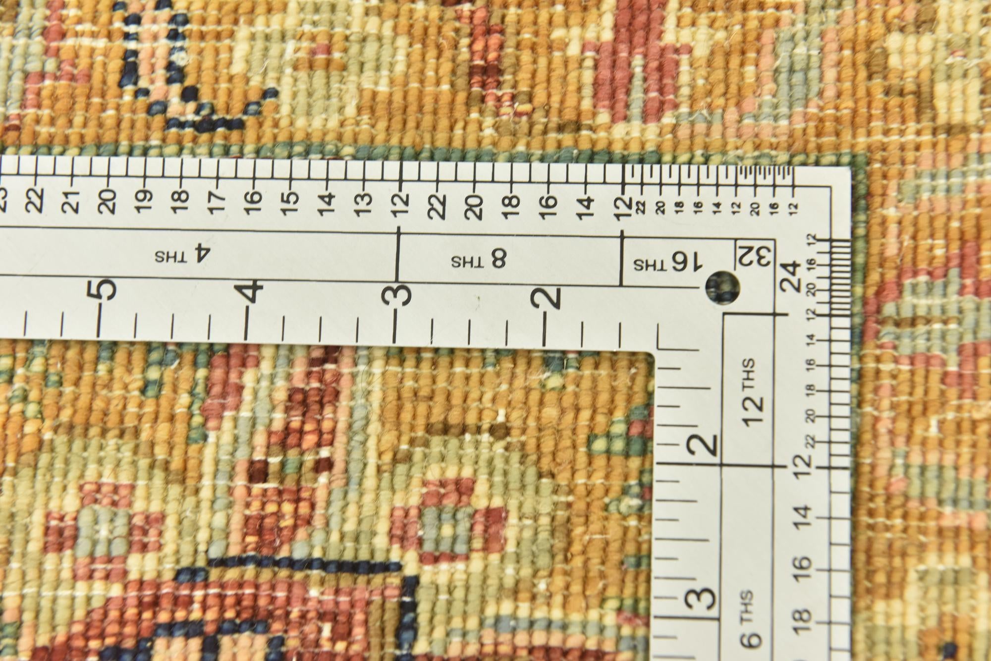 5' 7 x 8' Hand Knotted Peshawar Ziegler Rug