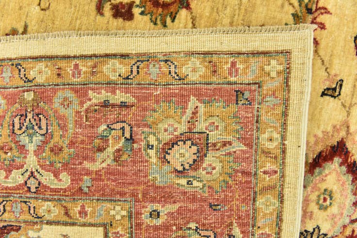 Detail image of 5' 7 x 8' Hand Knotted Peshawar Ziegler Rug