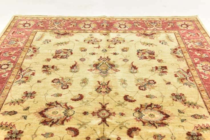 Detail image of 5' 7 x 8' Hand Knotted Peshawar Ziegler Rug