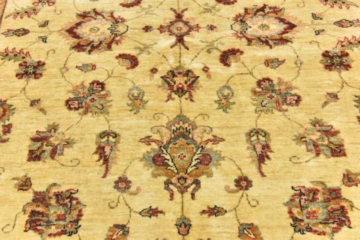5' 7 x 8' Hand Knotted Peshawar Ziegler Rug