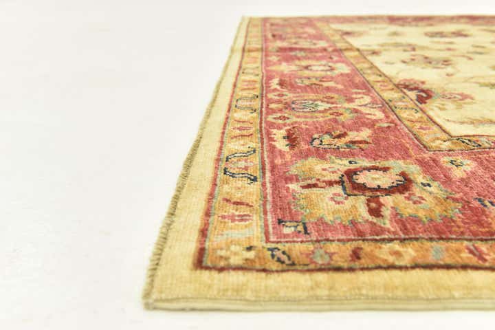 5' 7 x 8' Hand Knotted Peshawar Ziegler Rug