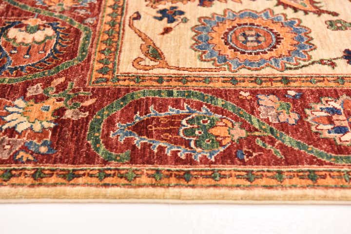 5' 6 x 7' 10 Hand Knotted Peshawar Ziegler Rug