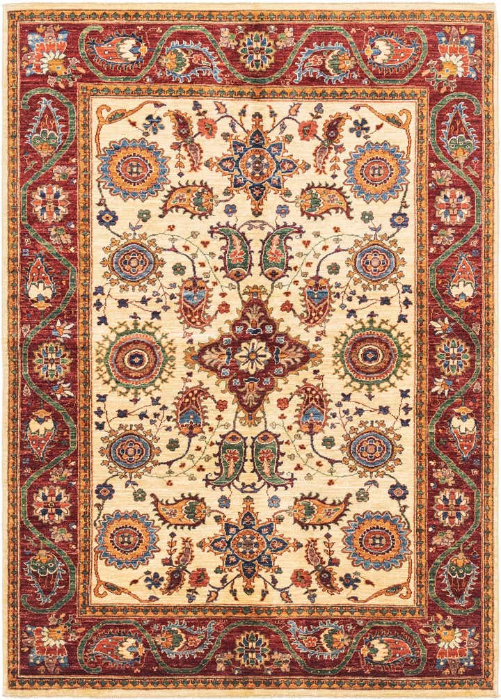 5' 6 x 7' 10 Hand Knotted Peshawar Ziegler Rug