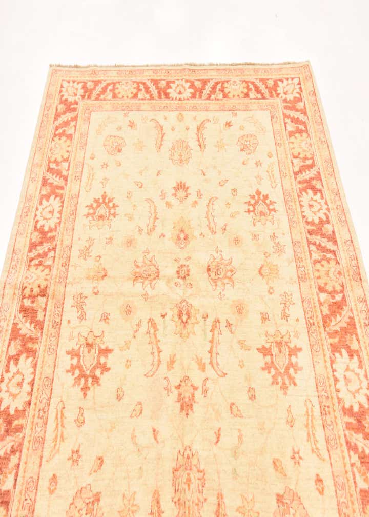 5' 7 x 8' Hand Knotted Peshawar Ziegler Rug