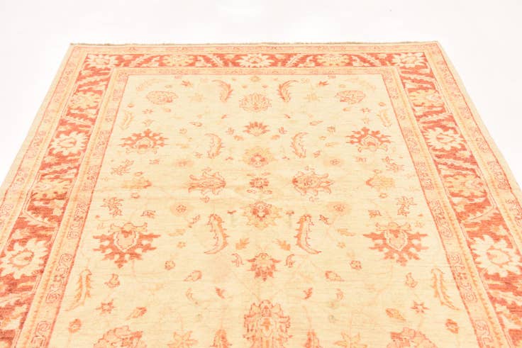 Detail image of 5' 7 x 8' Hand Knotted Peshawar Ziegler Rug