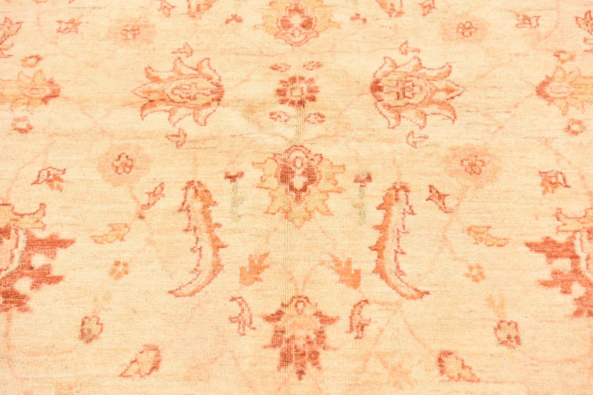 5' 7 x 8' Hand Knotted Peshawar Ziegler Rug