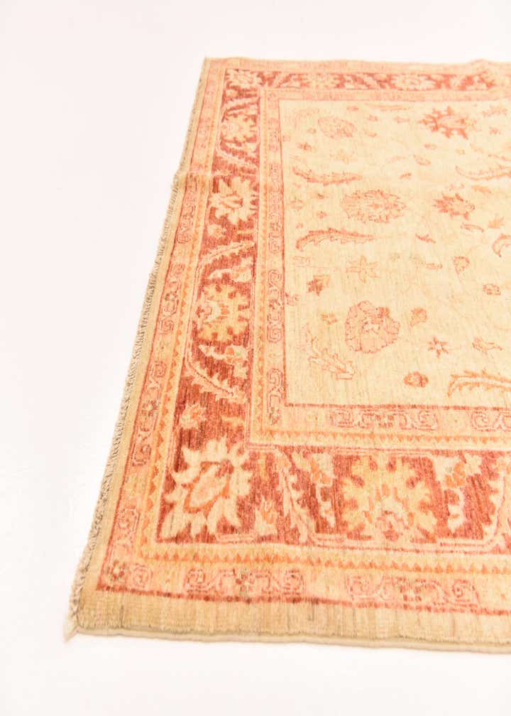 5' 7 x 8' Hand Knotted Peshawar Ziegler Rug