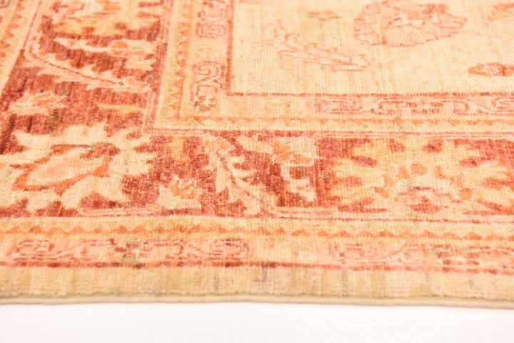 5' 7 x 8' Hand Knotted Peshawar Ziegler Rug