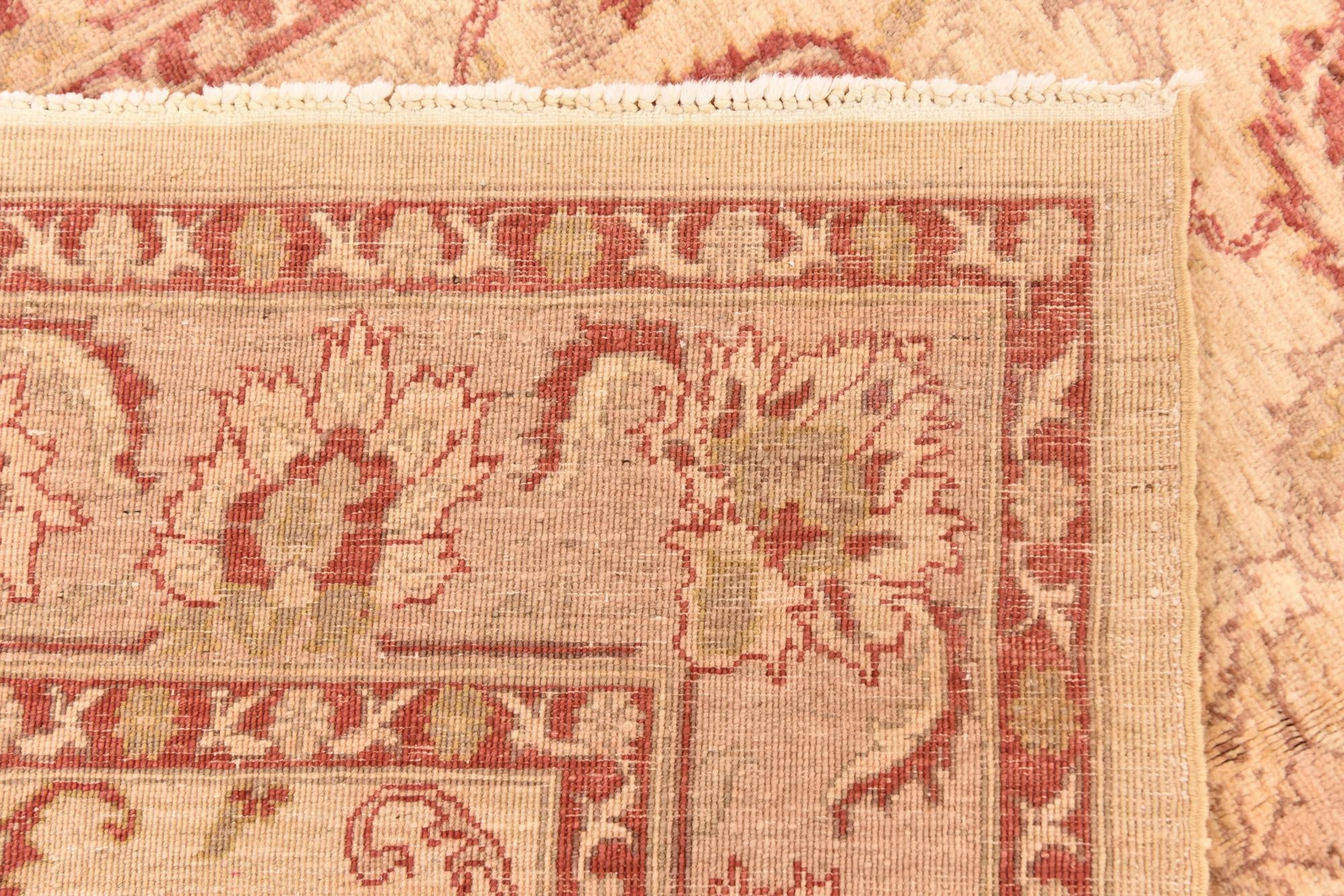 5' 5 x 7' 9 Hand Knotted Peshawar Ziegler Rug