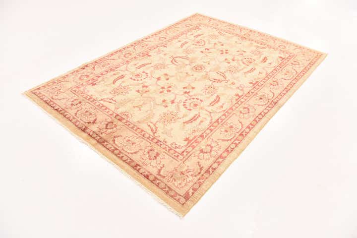 5' 5 x 7' 9 Hand Knotted Peshawar Ziegler Rug