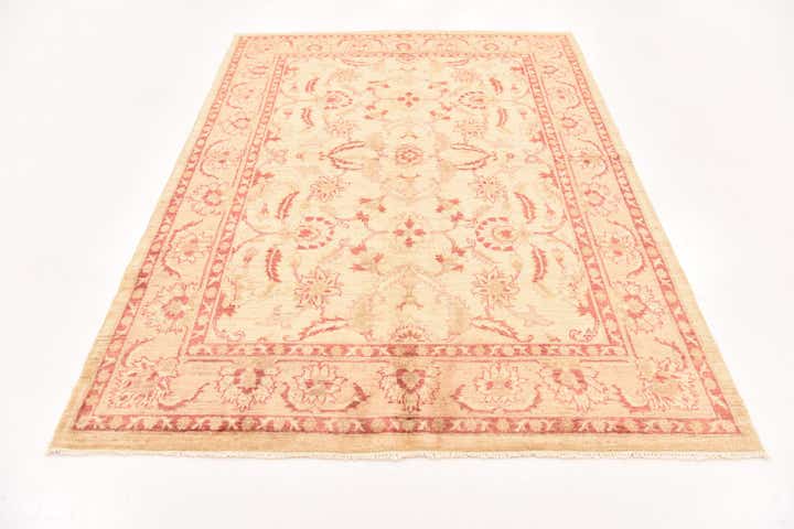 5' 5 x 7' 9 Hand Knotted Peshawar Ziegler Rug