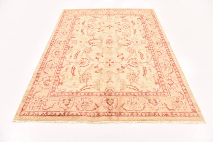 Detail image of 5' 5 x 7' 9 Hand Knotted Peshawar Ziegler Rug