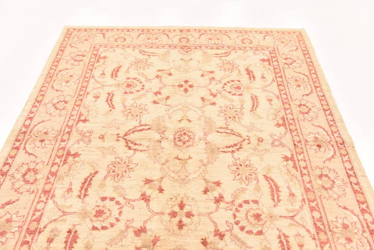 Detail image of 5' 5 x 7' 9 Hand Knotted Peshawar Ziegler Rug