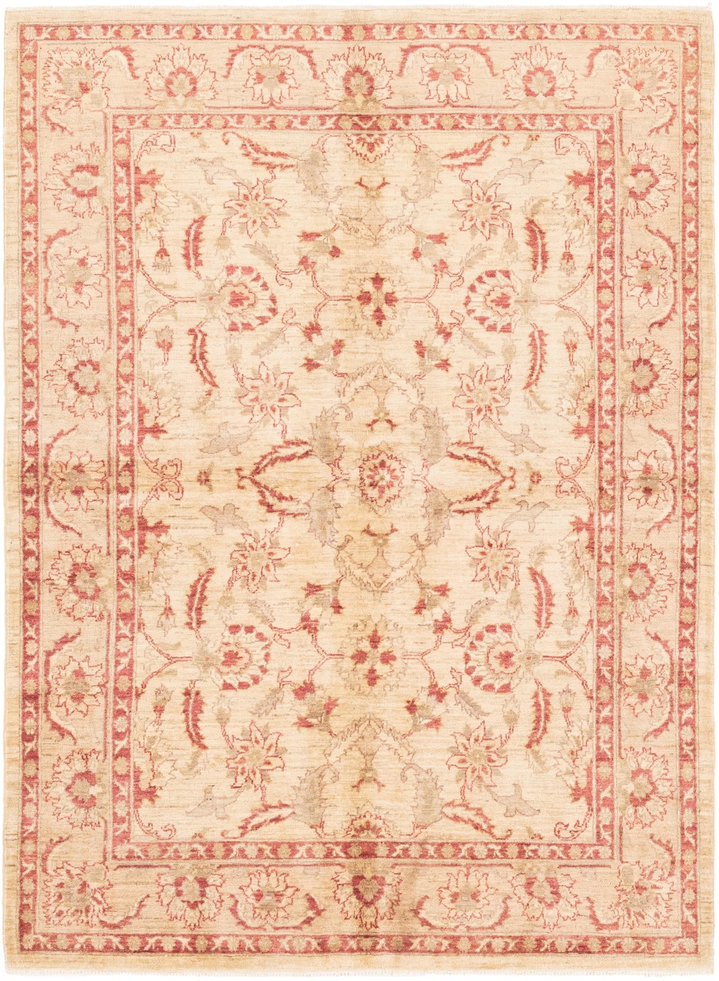 5' 5 x 7' 9 Hand Knotted Peshawar Ziegler Rug