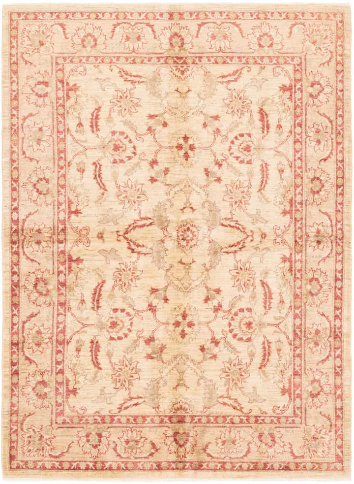 5' 5 x 7' 9 Hand Knotted Peshawar Ziegler Rug