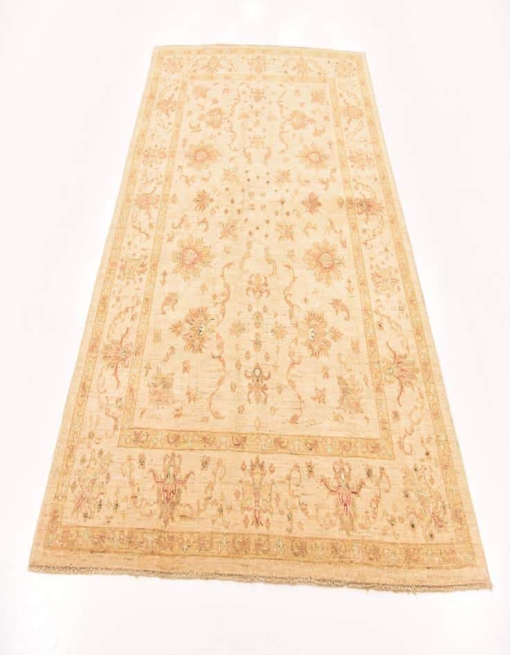 Detail image of 5' 8 x 8'  Hand Knotted Peshawar Ziegler Rug