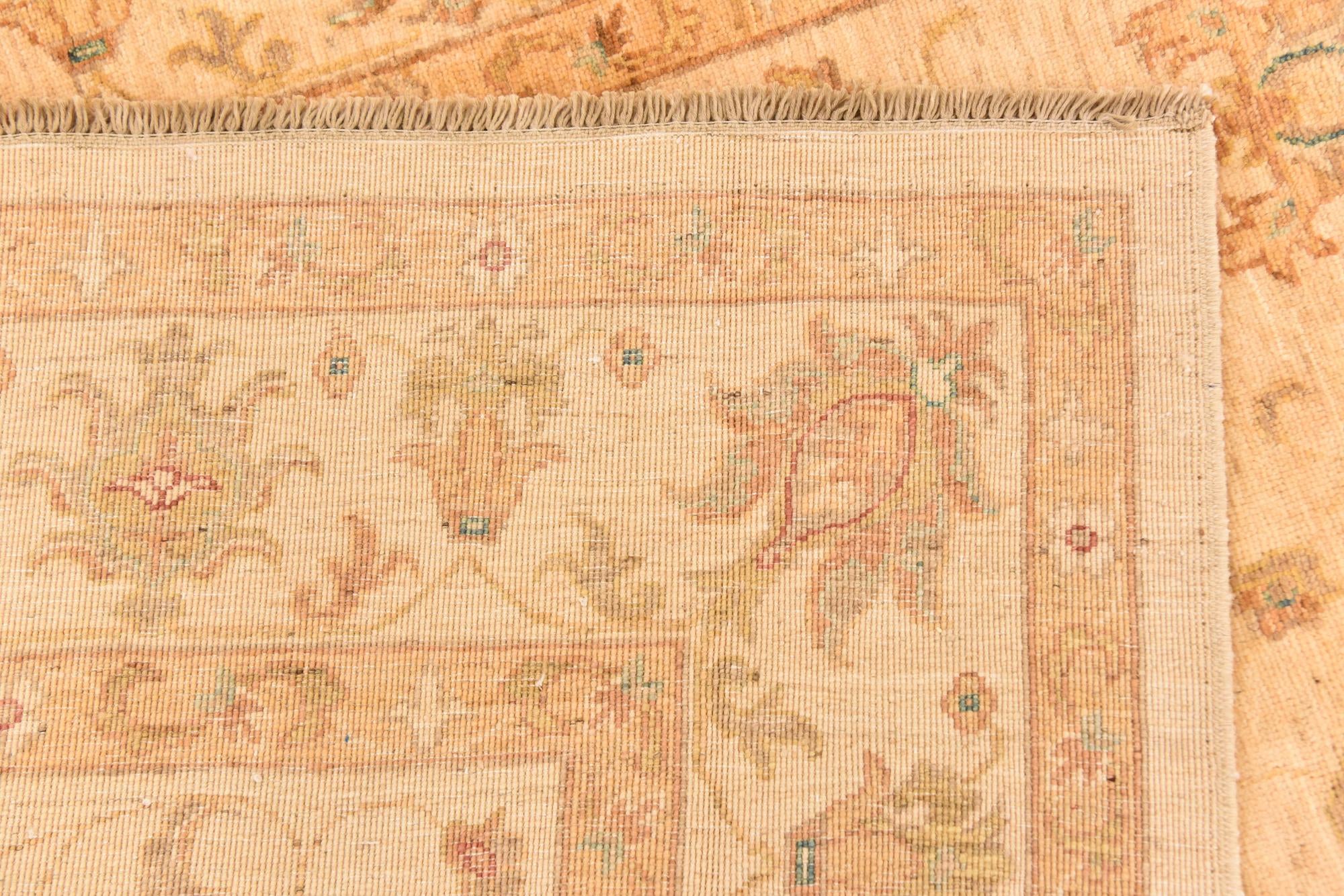 5' 8 x 7' 11 Hand Knotted Peshawar Ziegler Rug