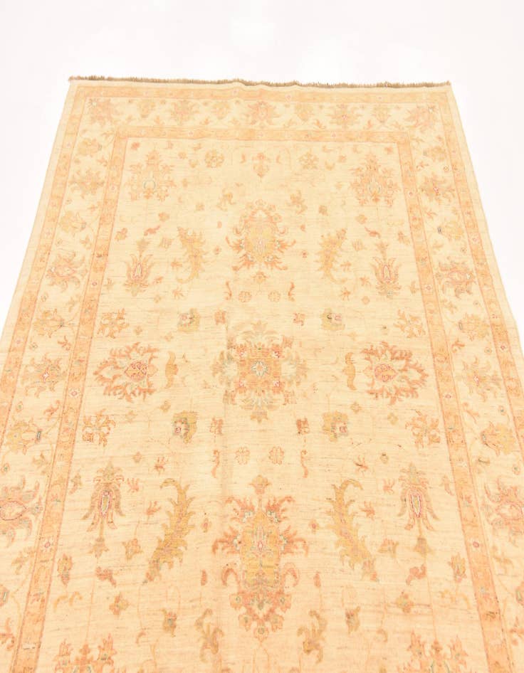 Detail image of 5' 8 x 7' 11  Hand Knotted Peshawar Ziegler Rug