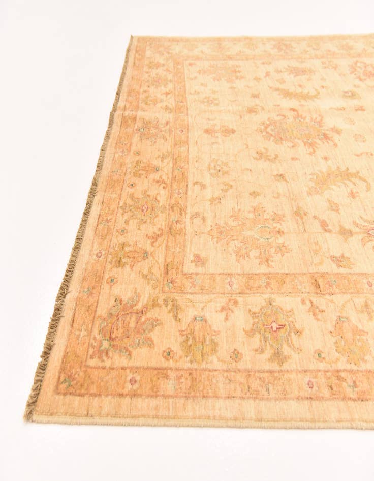 Detail image of 5' 8 x 7' 11  Hand Knotted Peshawar Ziegler Rug