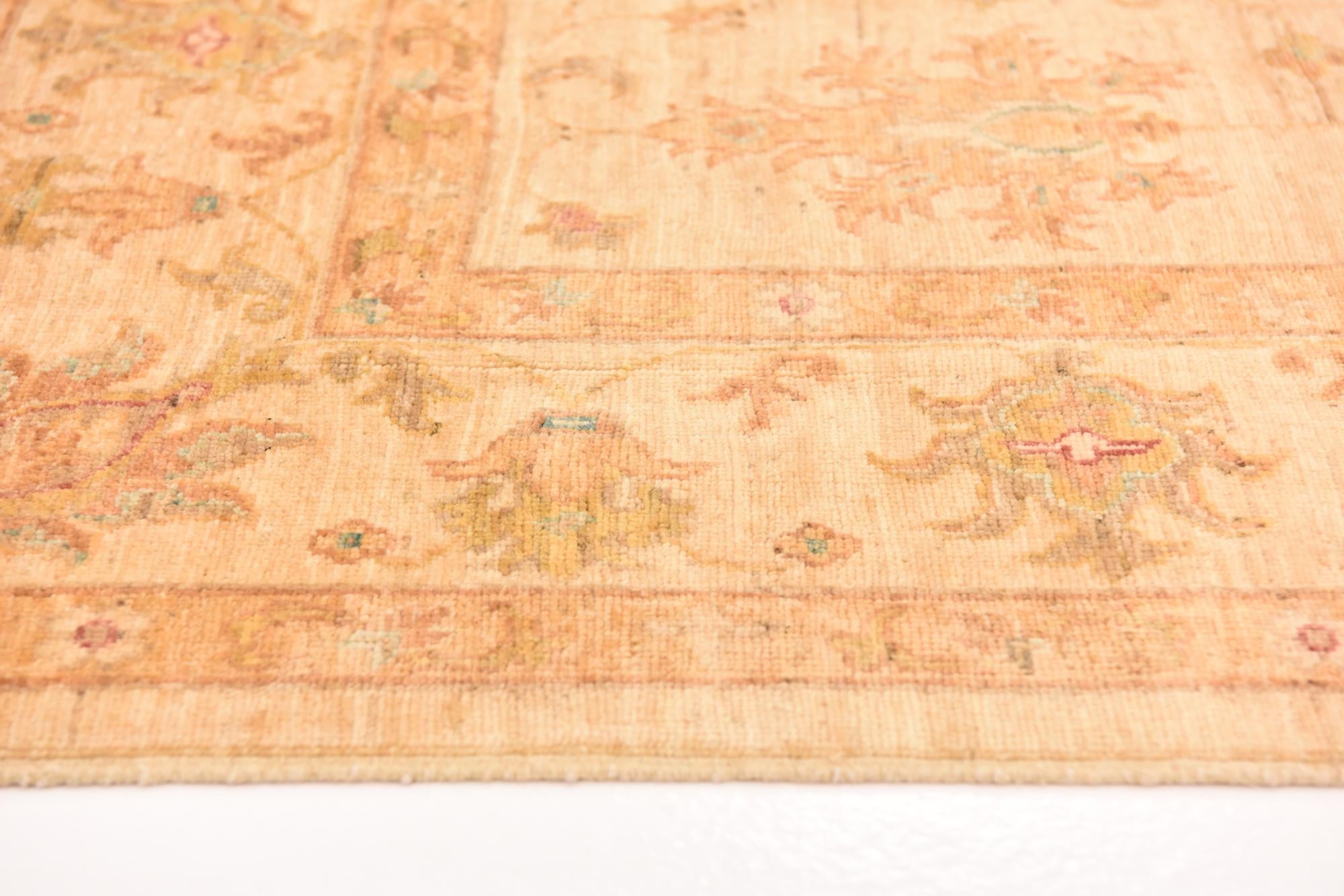 5' 8 x 7' 11 Hand Knotted Peshawar Ziegler Rug