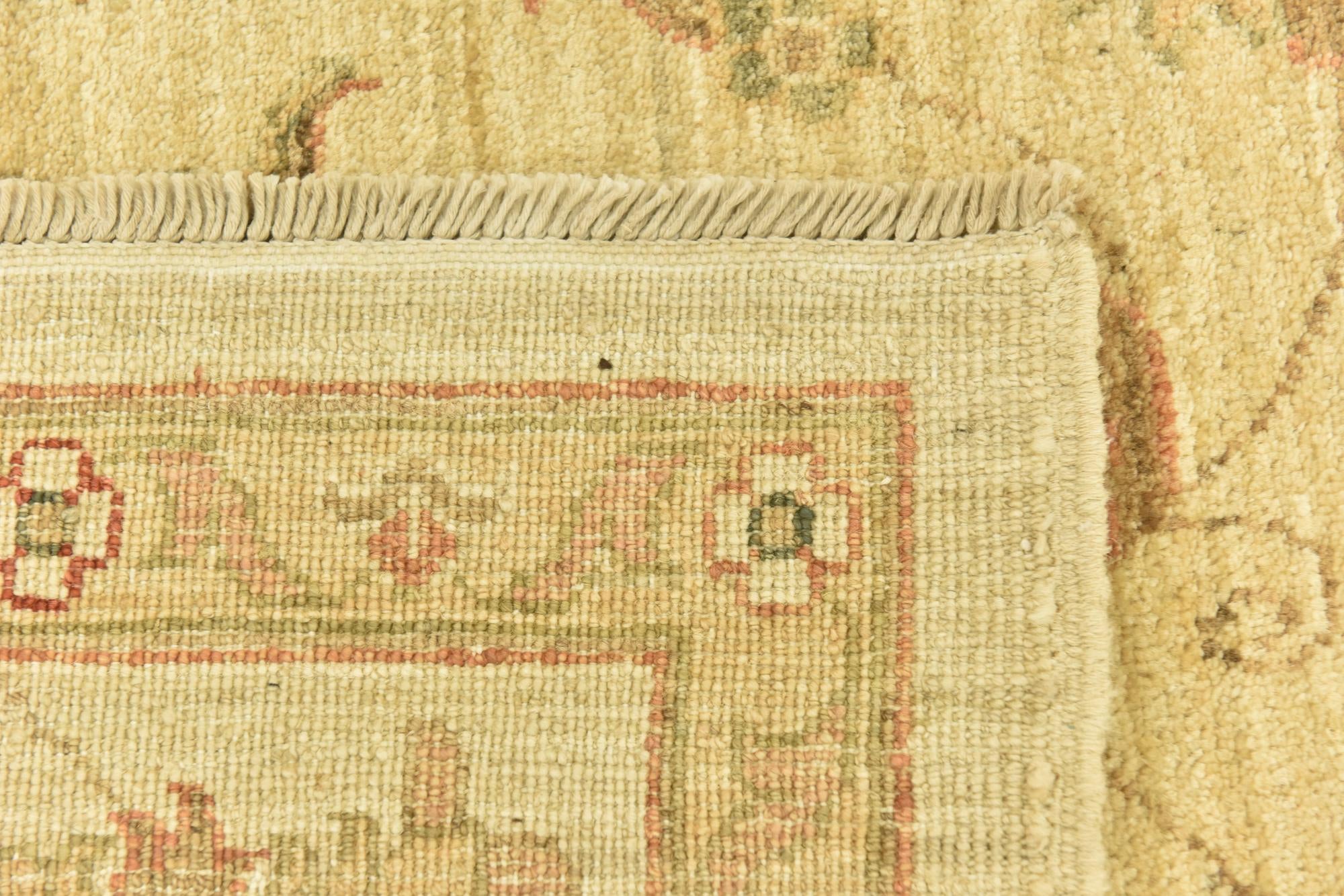 6' 6 x 9' Hand Knotted Peshawar Ziegler Rug