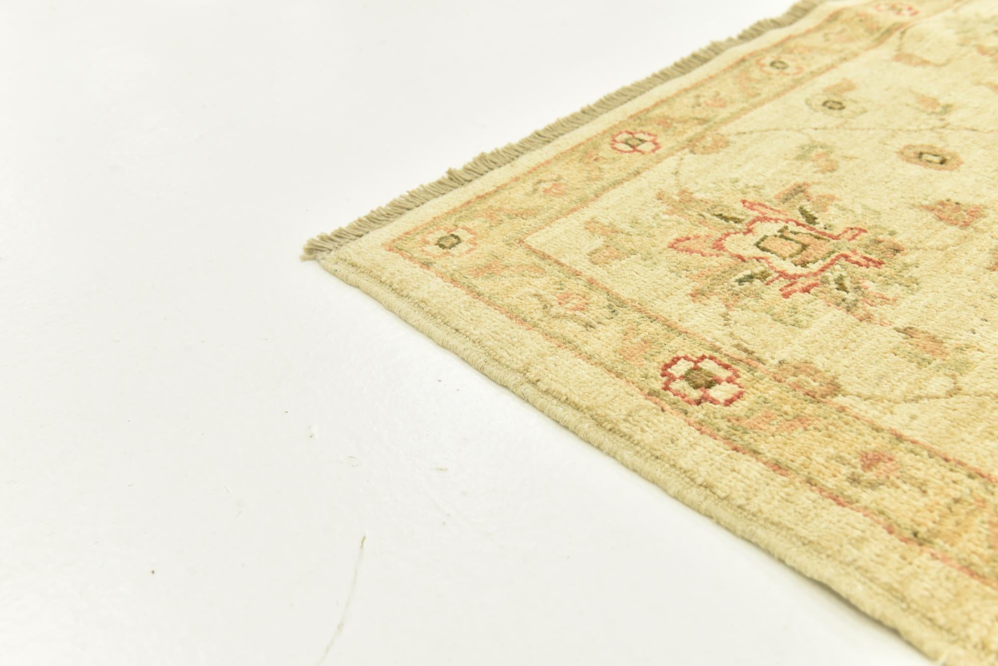 6' 6 x 9' Hand Knotted Peshawar Ziegler Rug