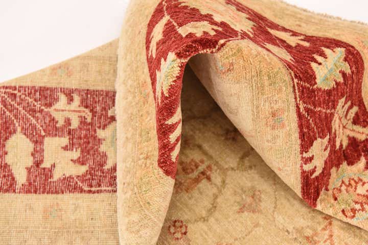 5' 9 x 7' 8 Hand Knotted Peshawar Ziegler Rug