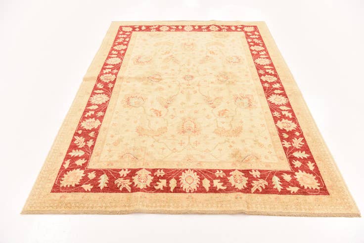 Detail image of 5' 9 x 7' 8 Hand Knotted Peshawar Ziegler Rug