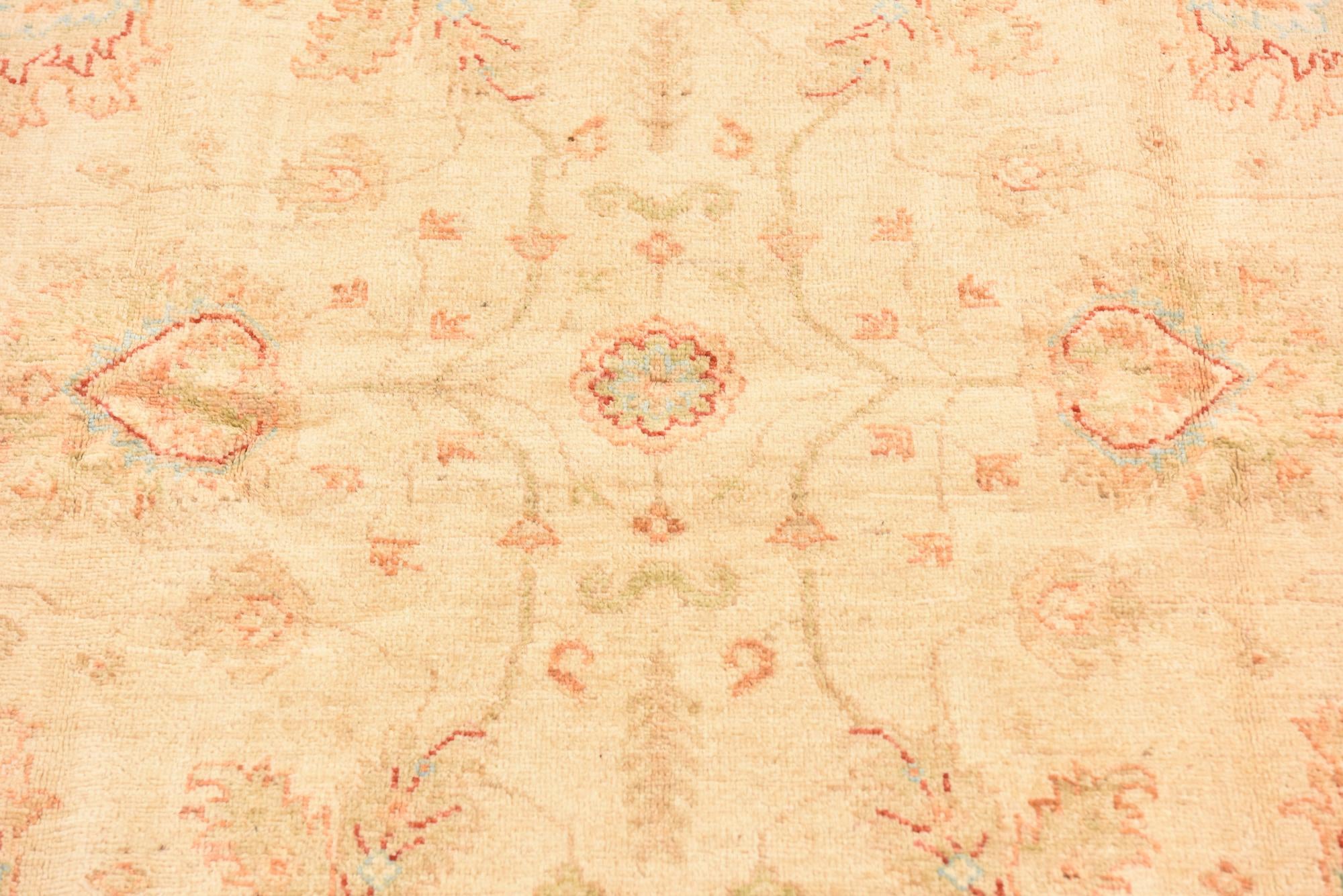 5' 9 x 7' 8 Hand Knotted Peshawar Ziegler Rug