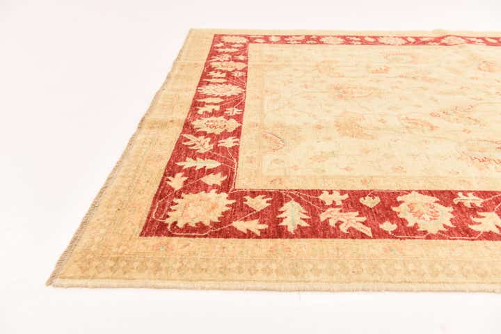 5' 9 x 7' 8 Hand Knotted Peshawar Ziegler Rug